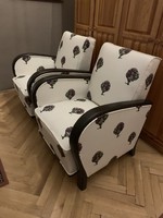 Igényesen felújított art deco fotelek