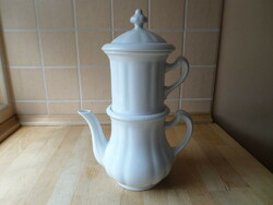 Régi TK Thun fehér porcelán teakészítő szett 4-es méret