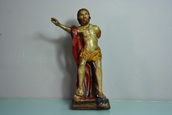 19. No. Rustic carved Christ statue 