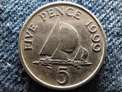 Guernsey II. Erzsébet vitorlás 5 penny 1999 (id56102)