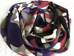 Abstract patterned scarf with beautiful colors, 180 x 40 cm