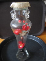 Amfora üveg váza, olajtartó
