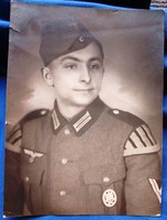 II. Vh. Photo of a soldier. Iii. Reich German soldier photo 16.7 x 22.4 cm