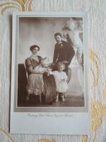 Cca. 1912 UTOLSÓ MAGYAR KIRÁLY IV. KÁROLY FELVÉTELKOR FŐHERCEG + CSALÁD KORABELI FOTÓ - FOTÓLAP