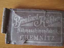 Bernhard Köhler Chemnitz varrógéptű antik