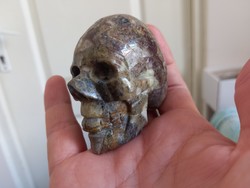 Rarity!!! Pietersit gemstone skull 10cmx 6cm