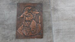 (K) copper relief 29x40 cm