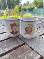 Mug ii. With portraits of Pope János Pál and Cardinal Tomasek Frantisek