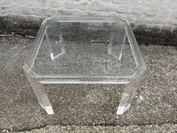 Plexiglas coffee table with glass top