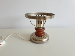 Régi vintage kis asztali lámpa búra nélkül