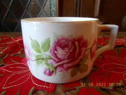 Zsolnay antique tea cup with rose pattern