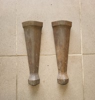 Cast iron sparhelt, stove legs, 2 together