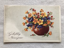 Antik Virágos képeslap