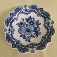 Wallendorf porcelán dísztányér. tál, tányér, Echt Kobalt kék viràgmintás