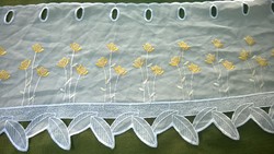 Stained glass, decor curtain with tulips and cheap 74x30 cm
