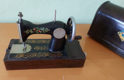 Retro Russian (Soviet) mini sewing machine, children's sewing machine