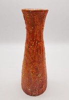 Retro vase, Hungarian applied art ceramics, 27 cm