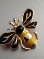 Gilded bee brooch
