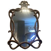 Art Nouveau carved mirror b242