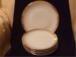 E26 Antik monarchiabeli ritkaság dús arany díszes tányérkészlet 6 db-os eladó