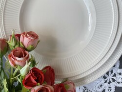 Elegant creamy white Wedgwood Windsor 1-person plate set