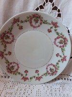 Small plate with rose garland, coaster 16 cm