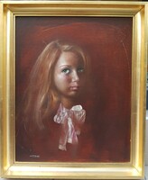 Carpathian Eve (1936-): portrait, 50x40 cm.