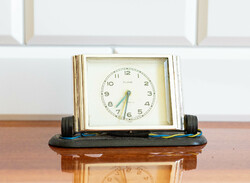 Slava ébresztőóra - art deco asztali óra - dekorációnak, alaktrésznek
