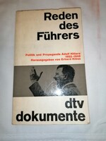 Reden des Führers Erhard Klöss dtv, 1967  Adolf Hitler politikája és propagandája 1922-1945