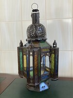 Lantern candle holder made of sheet glass