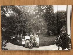 1 vh-s antik családi fotó képeslap