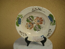 Régi erdélyi   fali tányér   az 1800 as évekből    23  cm