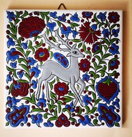 Greek tile with deer pattern