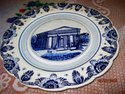 Nagyméretű  Delft dísz tányér