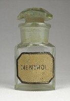 1I703 old small pharmacy apothecary bottle of menthol