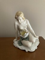 Karl ens porcelain figure/ female nude