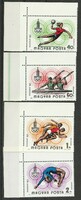 1980.Olimpia Moszkva bélyeg sorozat** sarok ívszéllel