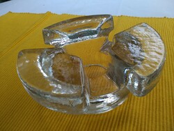 Georgshütte glasdesign tea warmer or candle holder stained glass