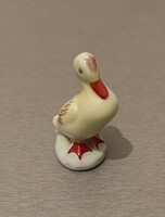 Jelzett, régi, Aquincum, mini porcelán figura (kacsa) eladó
