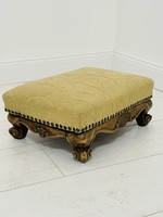 Antique baroque image stool-footstool