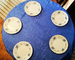 Wonderful villeroy & boch 6-piece flat plate decorative plate art nouveau with flower pattern
