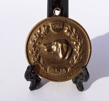 Rare commemorative medal 1964 baba Károly Hungarian Vizsla baja