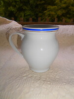 Antique pot-bellied mug, lowland porcelain-rare 1965-72 with year ticket, height 10.5 cm