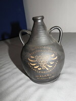 Stoob L.M. - Double Handle Black Clay Jug, Stoob - Waschau Dürnstein