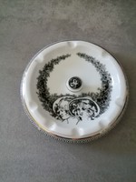 Hollóházi Jurcsák porcelán,hamutál 12 cm