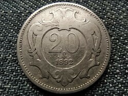 Nagyon RITKA Ausztria 20 heller 1892 (id38938)