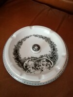 Hollóházi Jurcsák porcelán hamutartó,hamutál 15 cm
