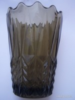 Füstszínű, Kosta Boda  üveg váza. Jelzés nélkül, hibátlan