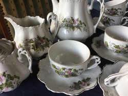 Antik osztrák teás, 5 személyes, ilyet nem sokat talál