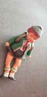 Antique Tyrolean doll in traditional Austrian, Austrian clothing